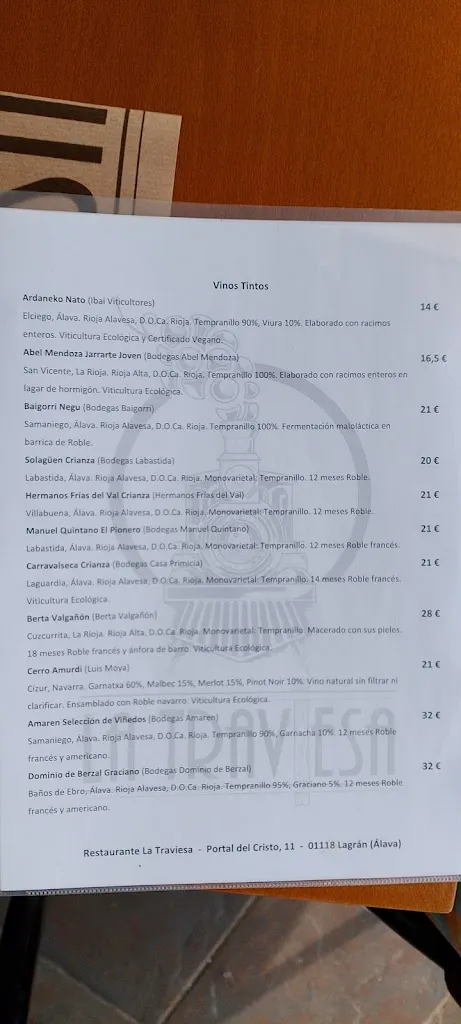 Menu_La Traviesa_Lagrán_immagine_2