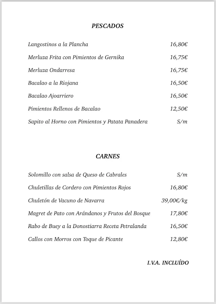 Menu_Restaurante Petralanda_Labastida/Bastida_immagine_3