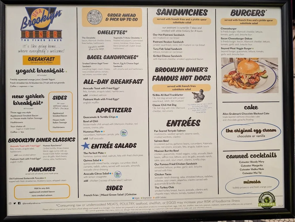 Menu_Brooklyn Diner (LaGuardia)_Laguardia_immagine_1