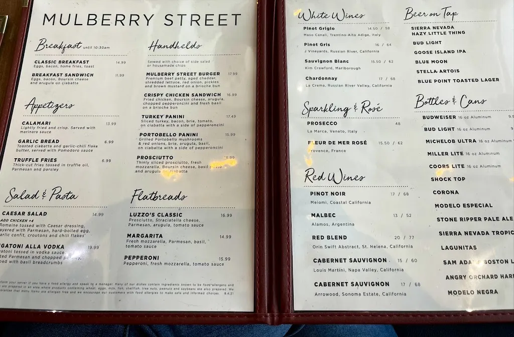 Menu_Mulberry Street_Laguardia_image_3