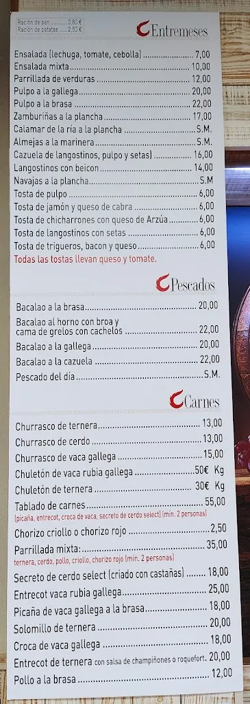 Menü_Brasería Carballo_Carballo_Bild_2