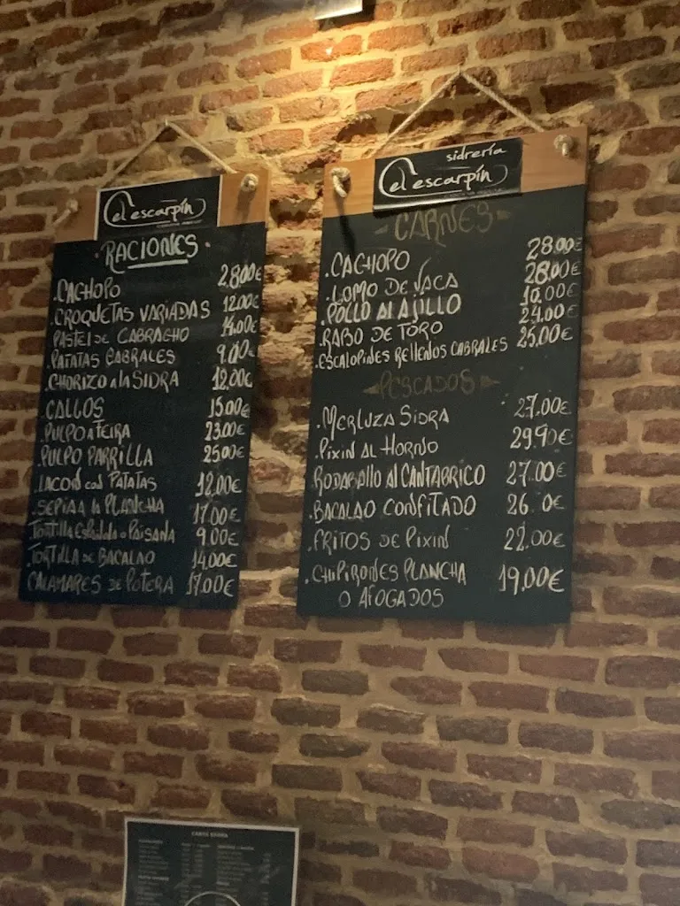 Menu_El Escarpín_Cabrales_immagine_1