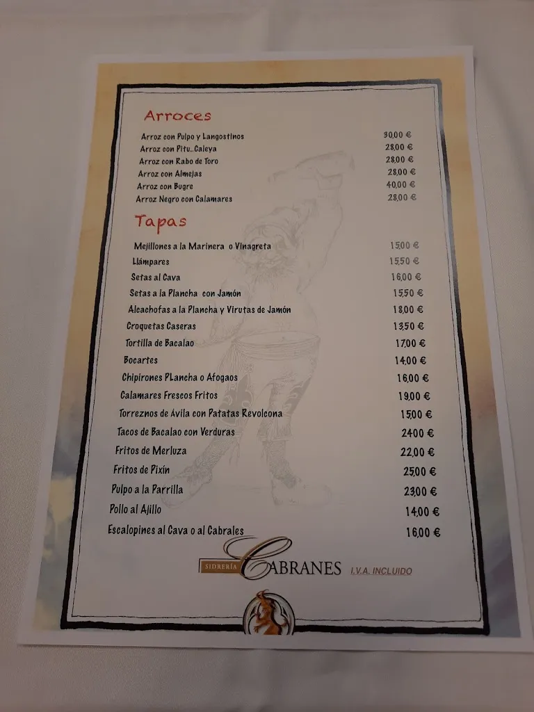 Menu_Sidrería Cabranes_Cabranes_image_4