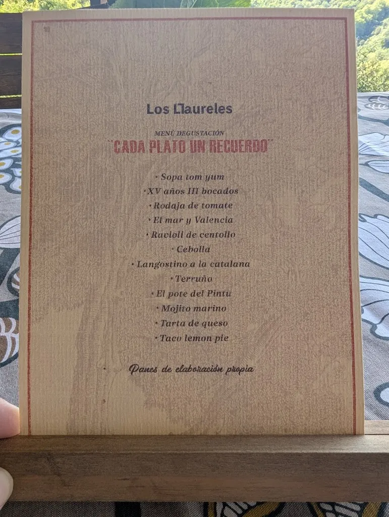 Menu_Restaurante Los LLaureles_Cabranes_immagine_2