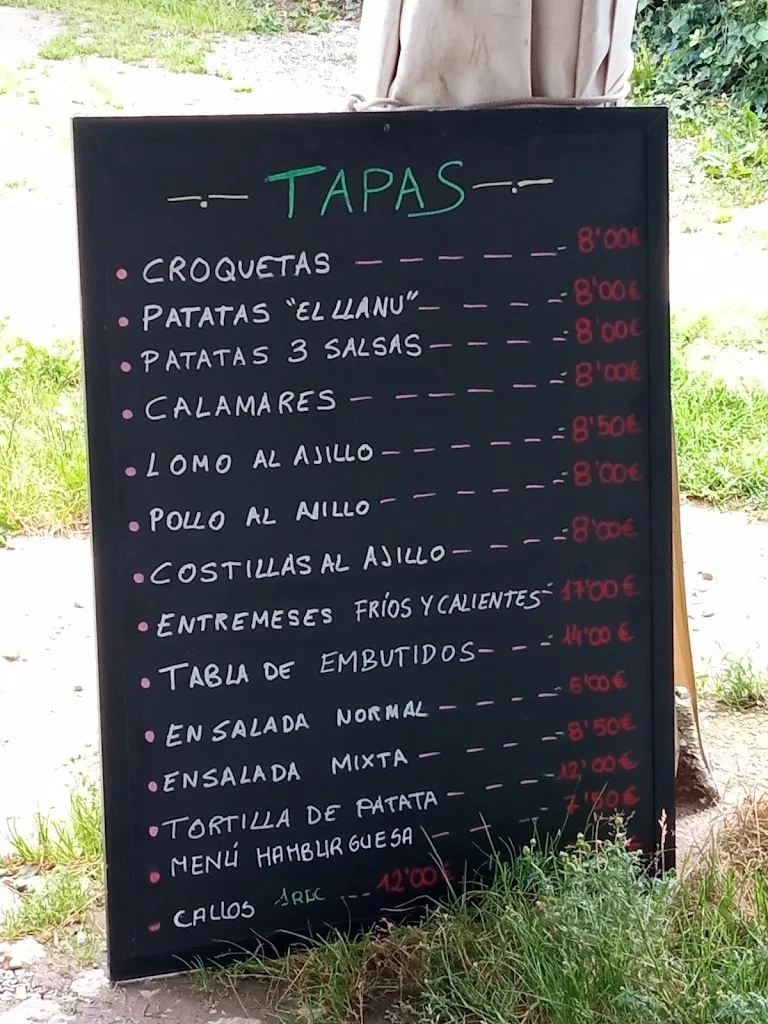 Menu_bar el llanu_Cabranes_image_1