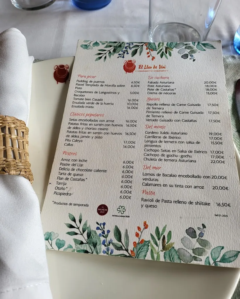 Menu_Restaurante El Llar de Viri_Candamo_immagine_2