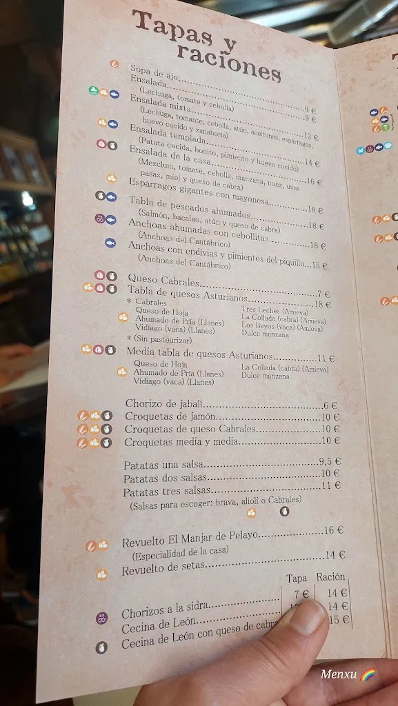 Menu_El Abuelo_Cangas de Onís_image_3