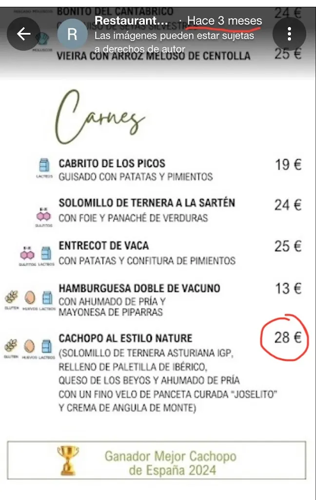 Menu_Restaurante Los Arcos_Cangas de Onís_immagine_4