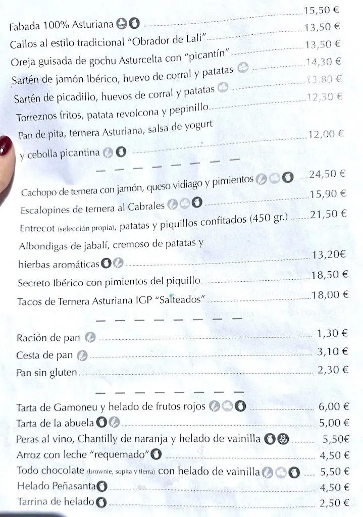 Menu_The Cove cider house_Cangas de Onís_image_4