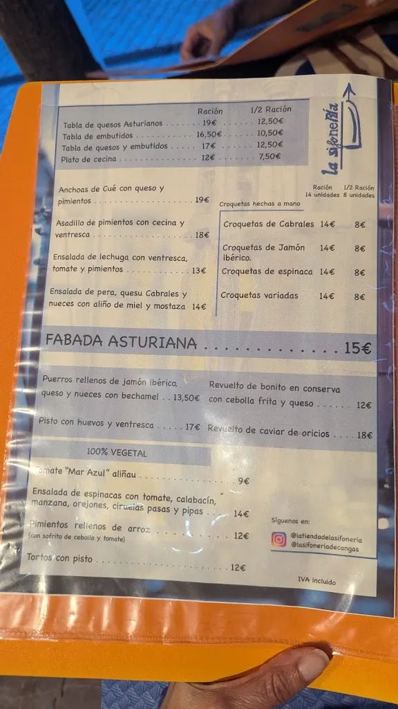 Menu_La sifoneria_Cangas de Onís_image_3