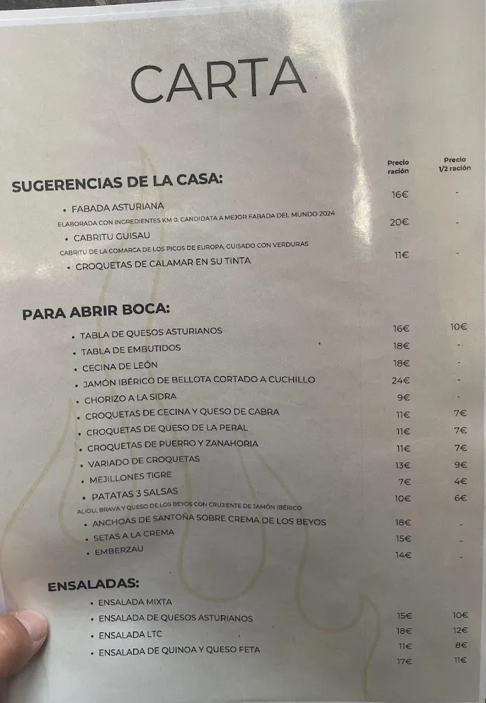 Menu_La Joguera_Cangas de Onís_immagine_1