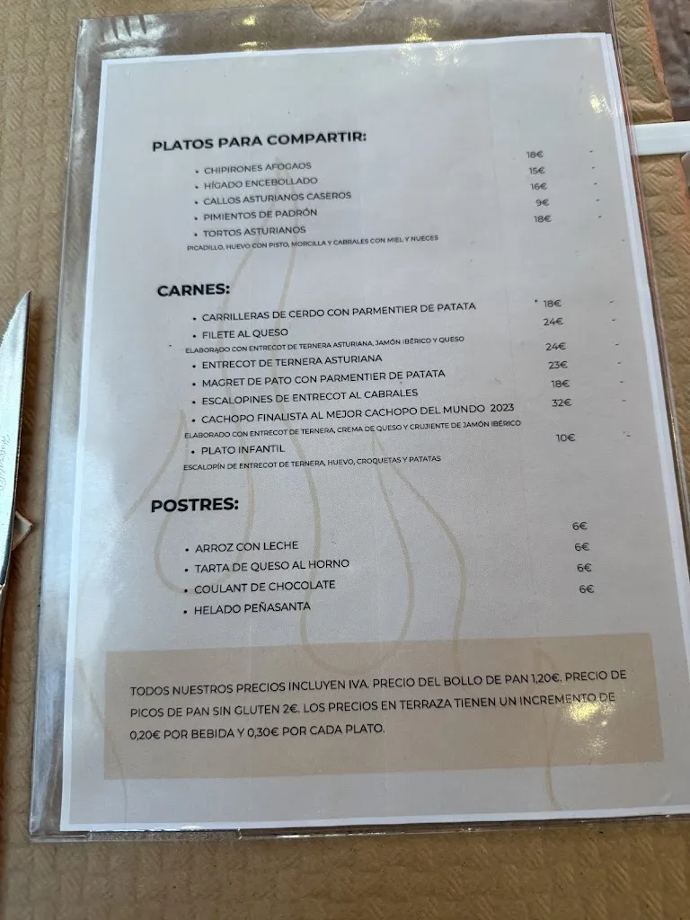 Menu_La Joguera_Cangas de Onís_immagine_3