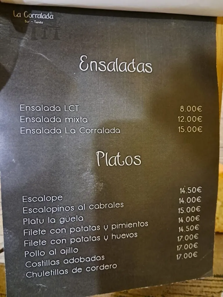 Menu_La Corralada Bar Tienda_Caravia_image_4