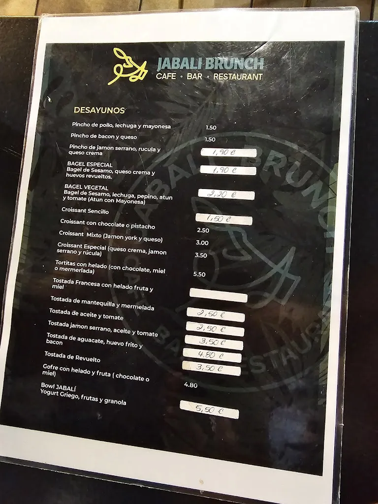 Menu_Jabalí Brunch Cafetería Restaurant_Amieva_image_3