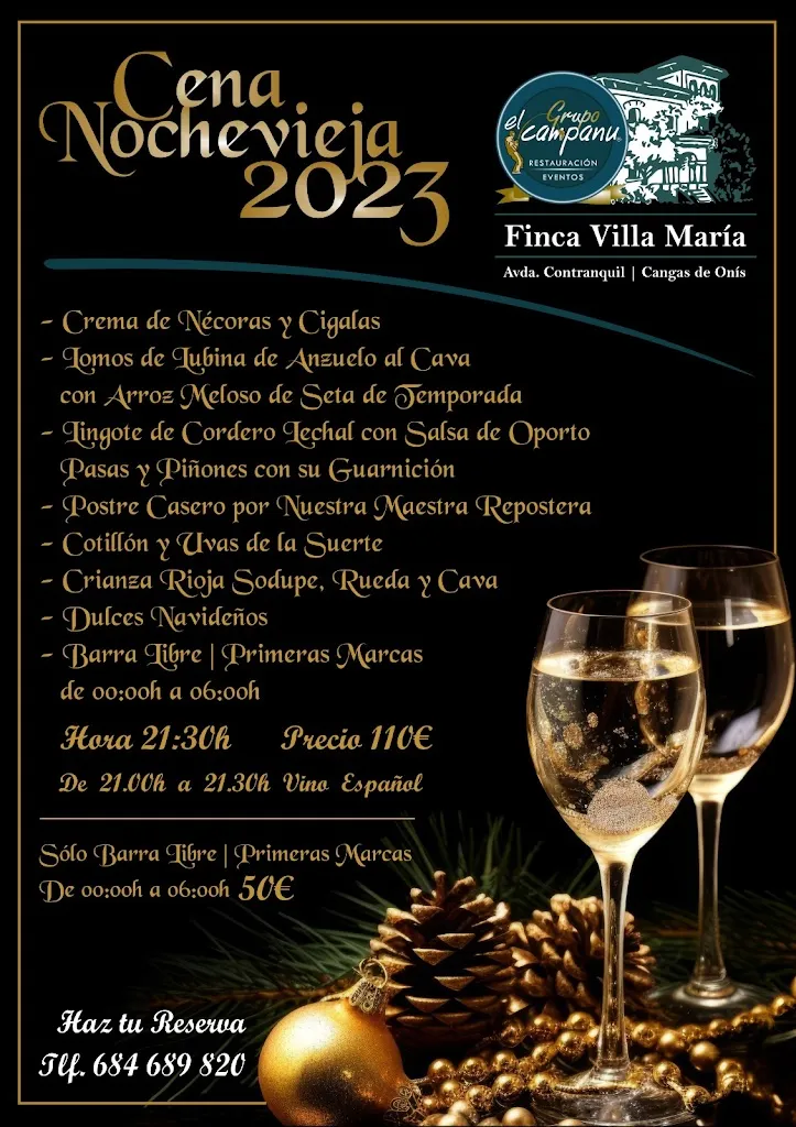 Menu_El Campanu | FINCA VILLA MARÍA_Amieva_image_1