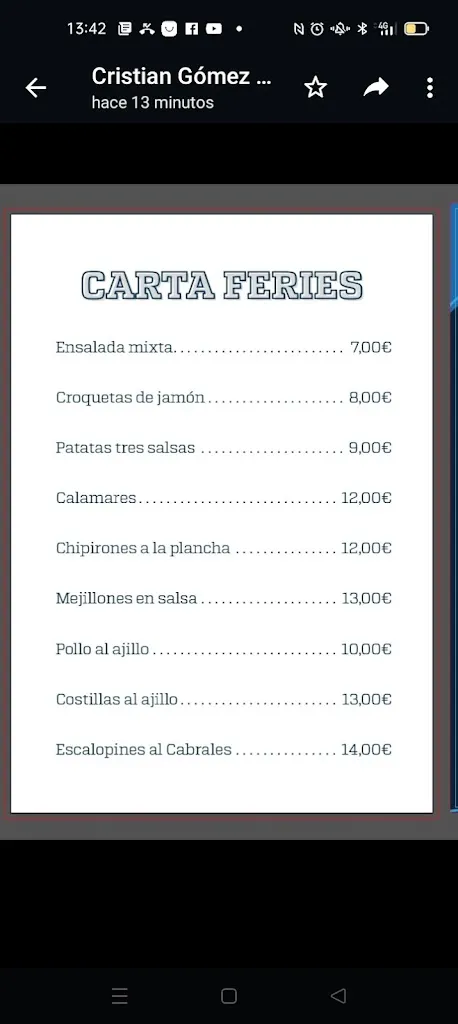 Menu_Café Bar La Vega_Bimenes_image_2