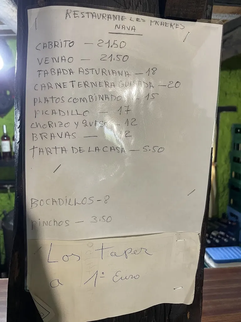 Menu_Les Praeres Restaurante_Bimenes_image_1