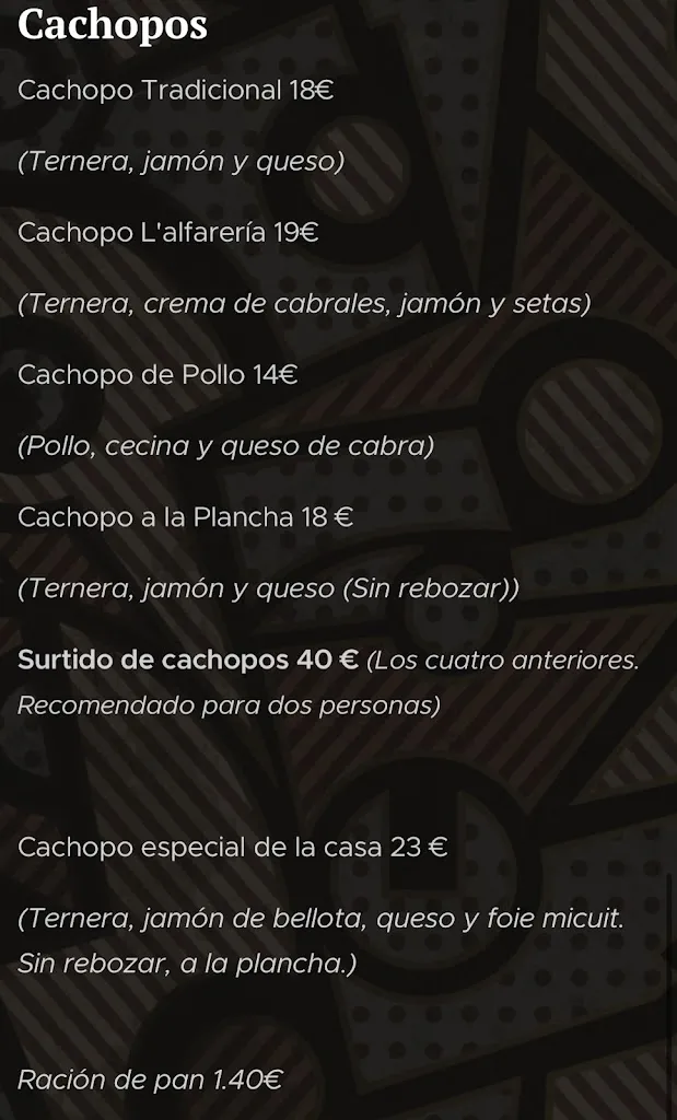 Menu_L'alfarería Restaurante_Avilés_image_1