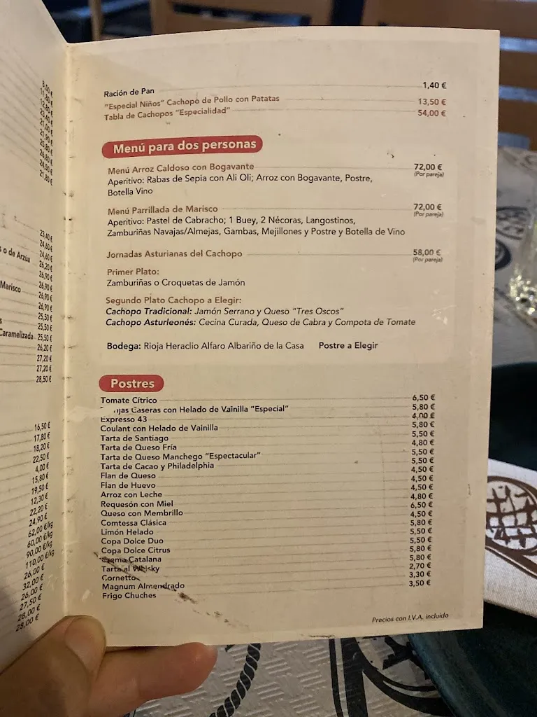 Menu_La Quinta de Avilés_Avilés_image_3