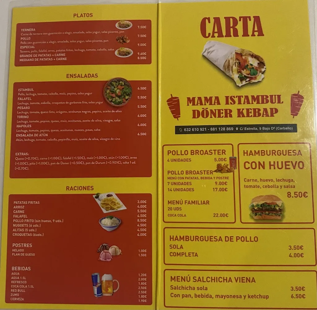 Menu_MAMA ISTAMBUL DONER KEBAP _Carballo_image_2