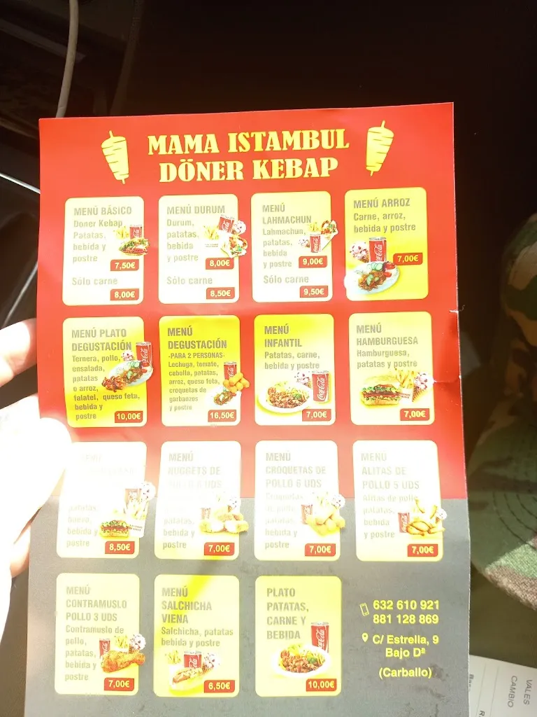 Menu_MAMA ISTAMBUL DONER KEBAP _Carballo_image_3