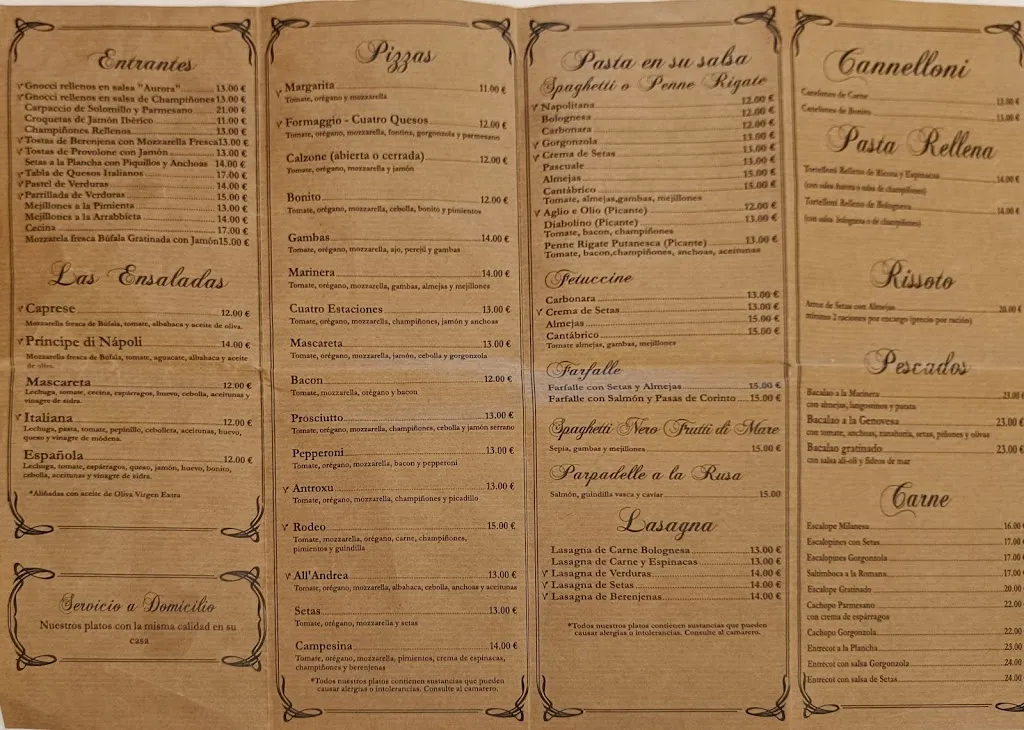 Menu_Restaurante Trattoria Mascareta_Avilés_immagine_2