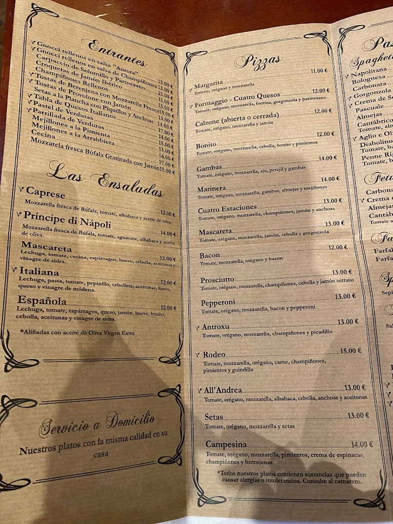 Menu_Restaurante Trattoria Mascareta_Avilés_immagine_3