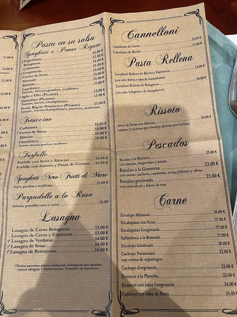 Menu_Restaurante Trattoria Mascareta_Avilés_immagine_4