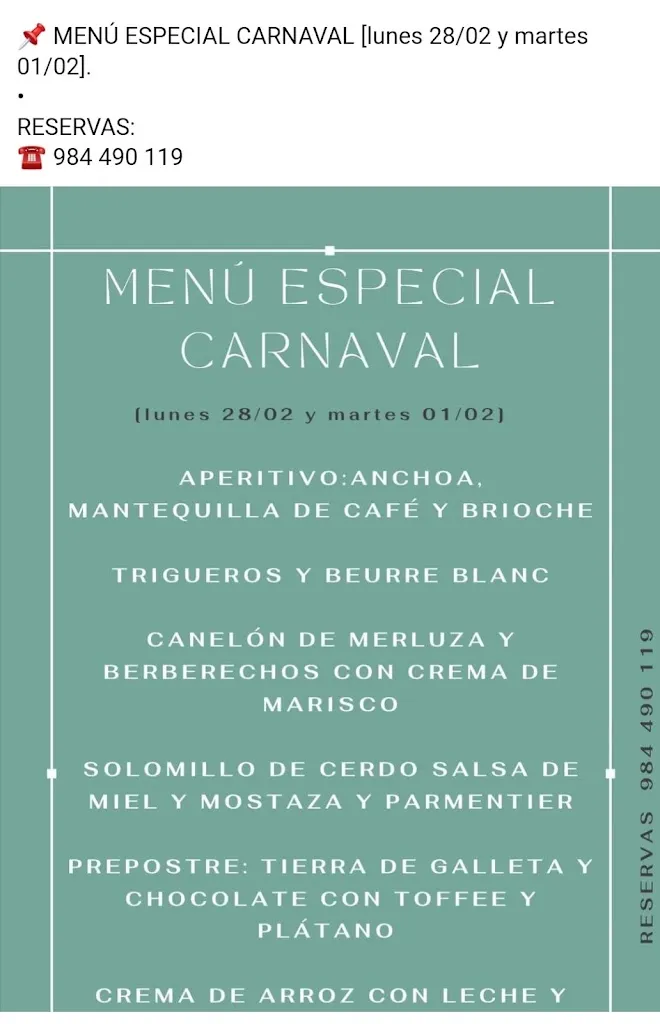 Menu_El Círculo Espacio Gastronómico_Avilés_immagine_2
