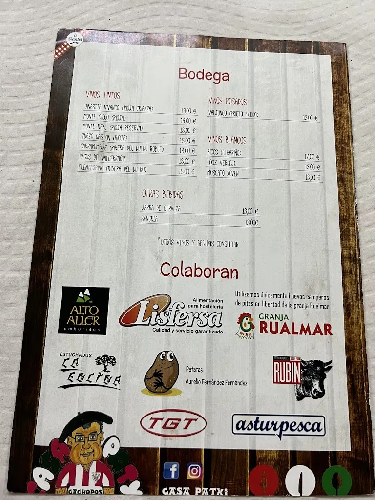 Menu_Restaurante Casa Patxi_Avilés_image_1