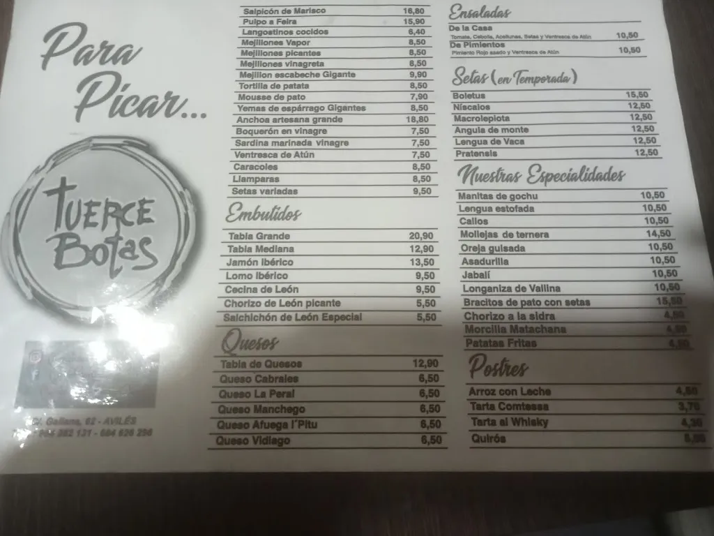 Menu_Bar Tuercebotas_Avilés_image_4