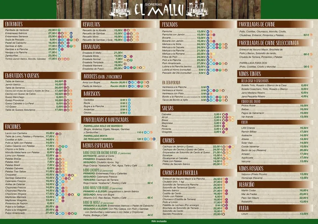 Menu_Restaurante El Mallu de Avilés_Avilés_immagine_1