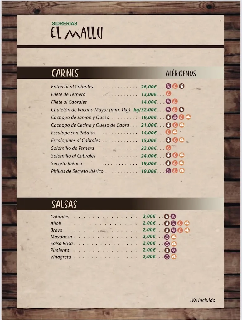 Menu_Restaurante El Mallu de Avilés_Avilés_immagine_4