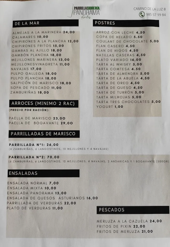 Menu_Restaurante-Sidreria Panorama_Avilés_image_4