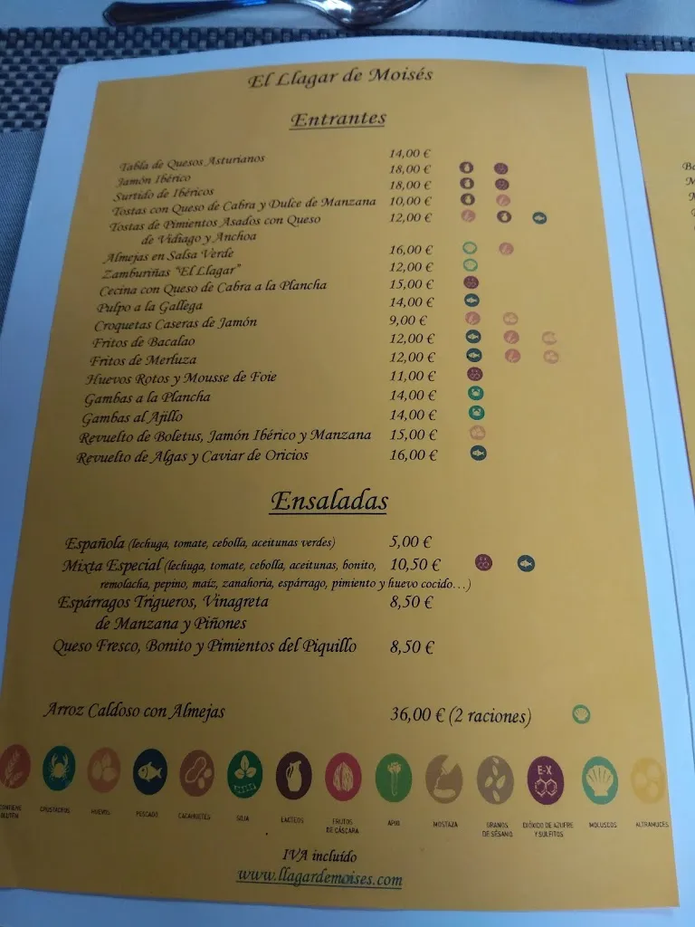 Menu_El Llagar de Moisés_Carreño_image_4