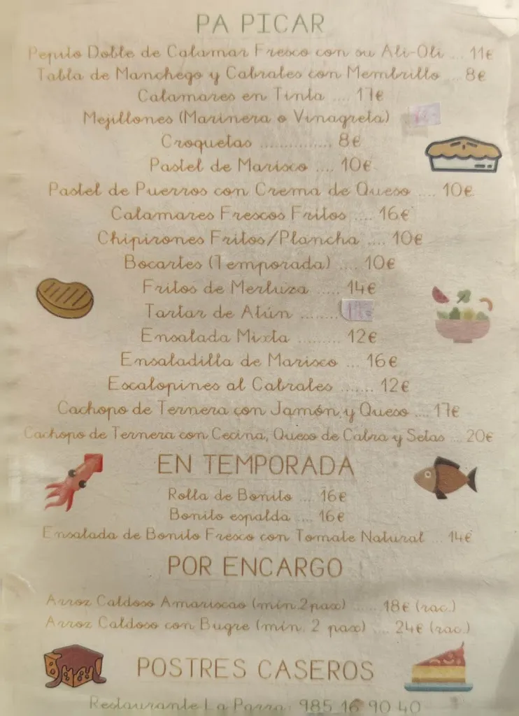 Menu_Restaurante La Parra_Carreño_image_4