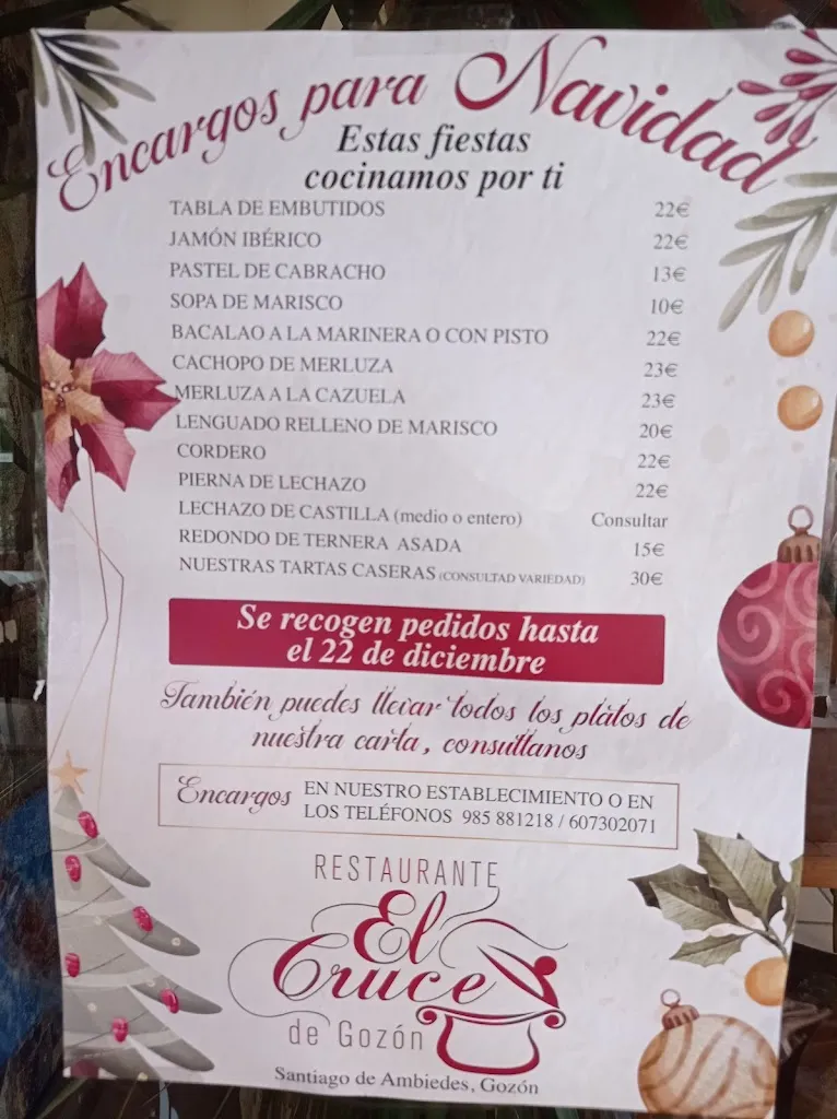 Menu_Restaurante El Cruce de Gozón_Gozón_image_2