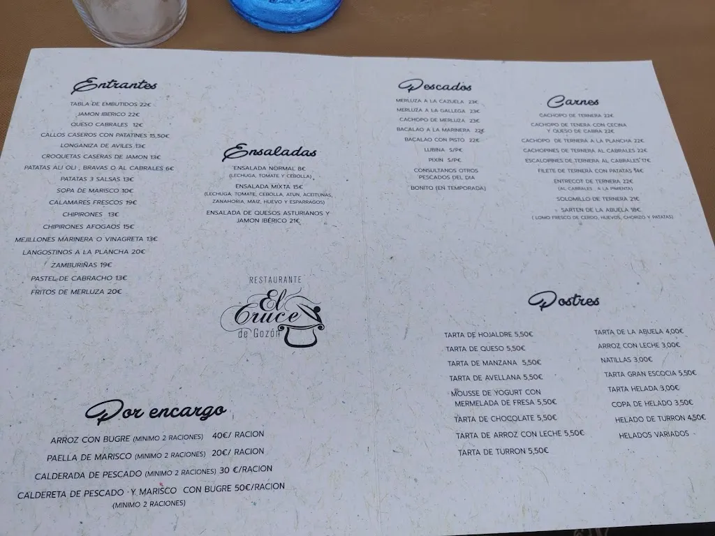 Menu_Restaurante El Cruce de Gozón_Gozón_image_3