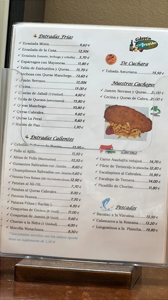 Menu_Restaurante Sidrería Avenida_Colunga_image_1