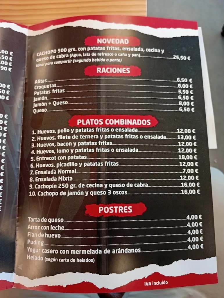 Menu_Restaurante Junco Pindal Colunga_Colunga_immagine_1