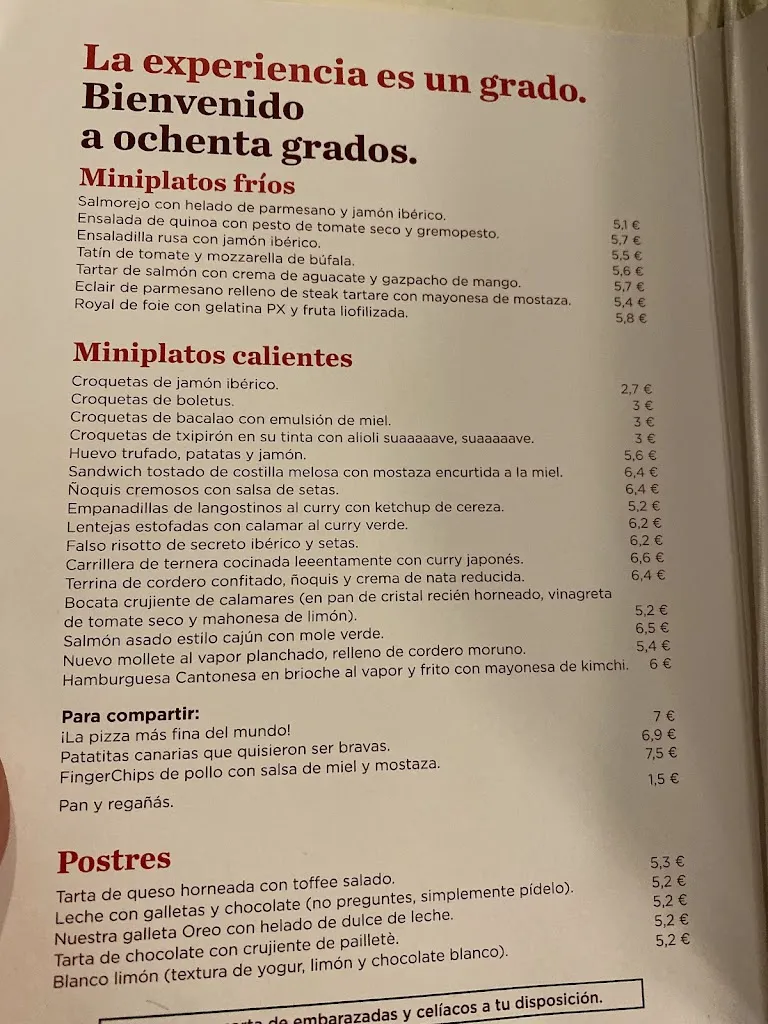 Menu_Ochenta Grados Malasaña_Grado_image_1