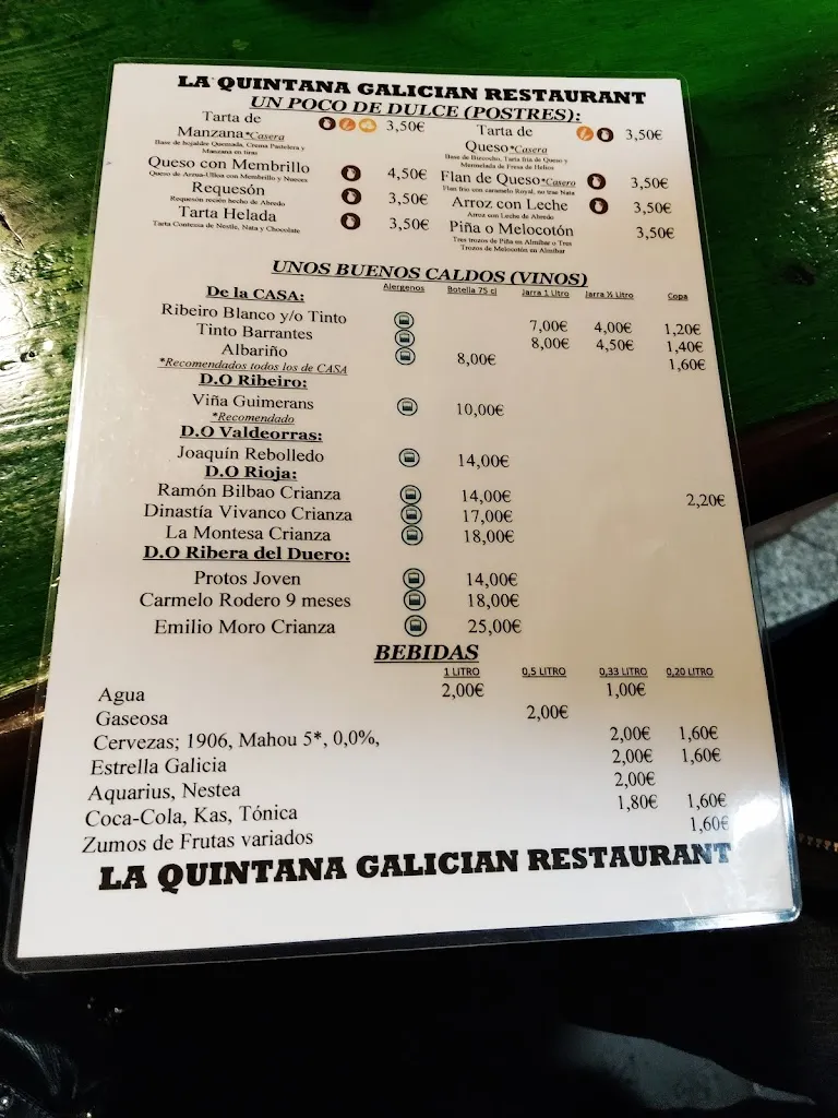 Menu_LA QUINTANA Galicia Restaurant_Coaña_image_3
