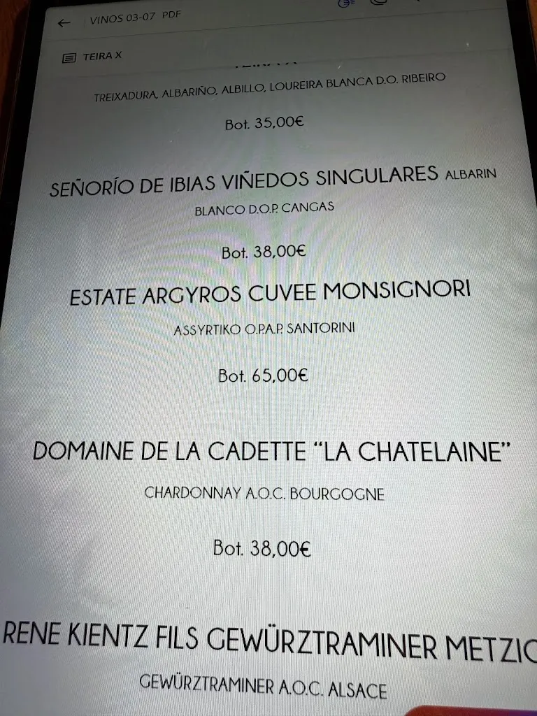 Menu_Regueiro Restaurant_Coaña_image_1