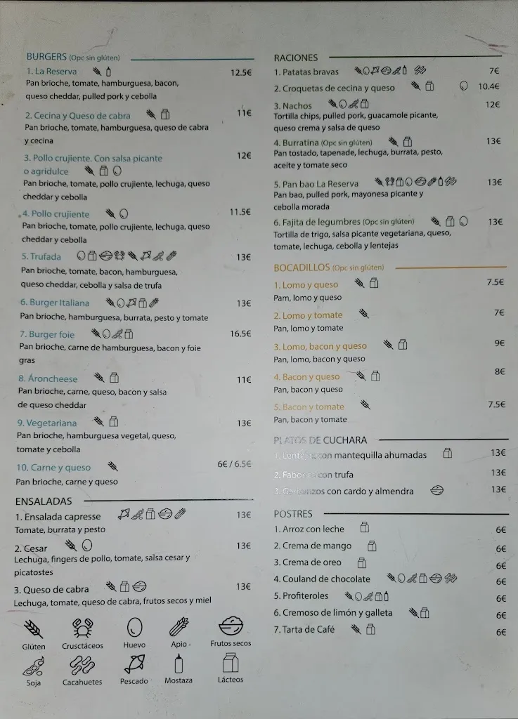 Menu_Chiringuito La Reserva_Coaña_immagine_2