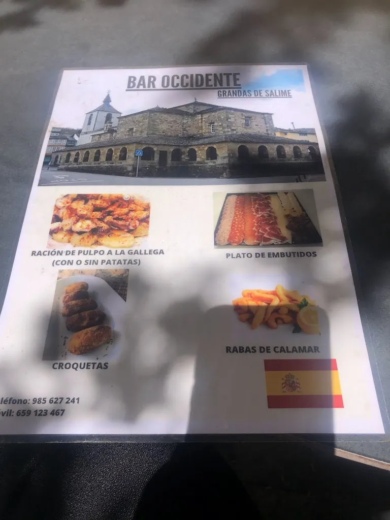 Menu_Hostal Bar Occidente _Grandas de Salime_image_1