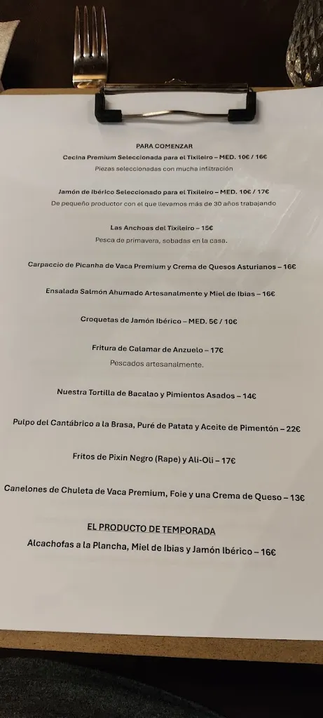 Menu_Restaurante @ Núcleo Rural Tixileiro_Ibias_image_1