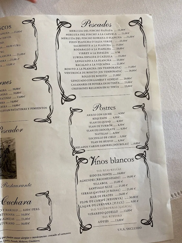 Menu_El Pescador_Cudillero_image_3