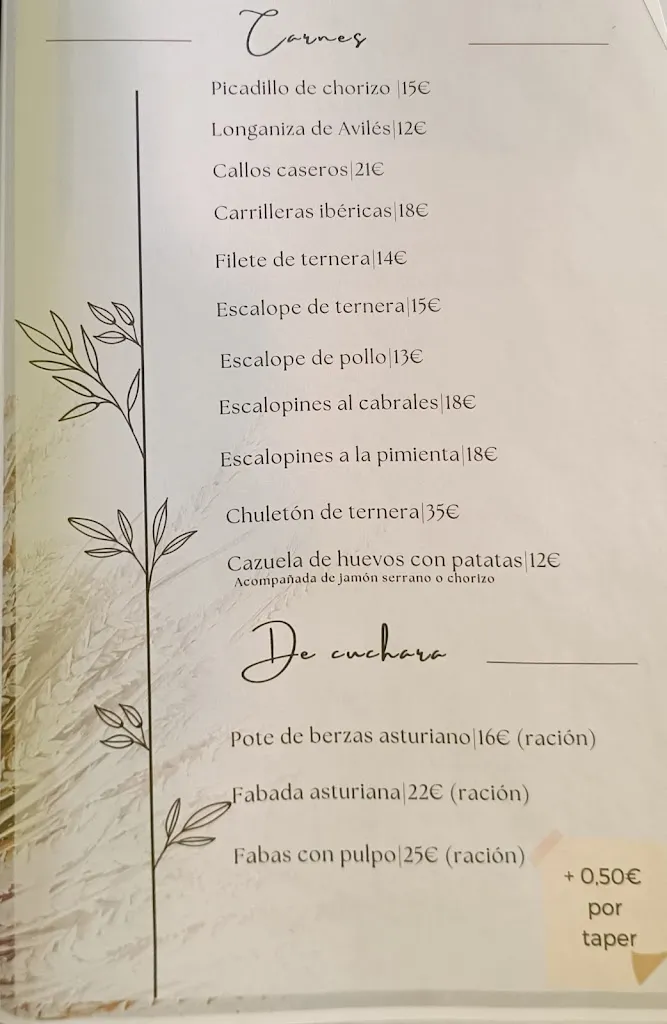 Menu_Meson El Carbayo_Cudillero_image_1