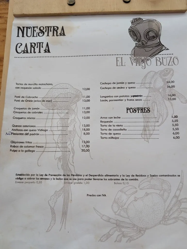 Menu_El Viejo Buzo_Cudillero_image_1
