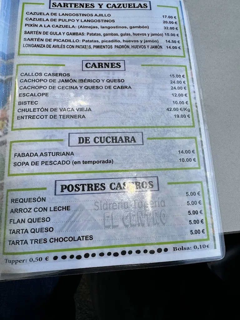 Menu_Sidrería Taperia El Centro_Cudillero_image_3